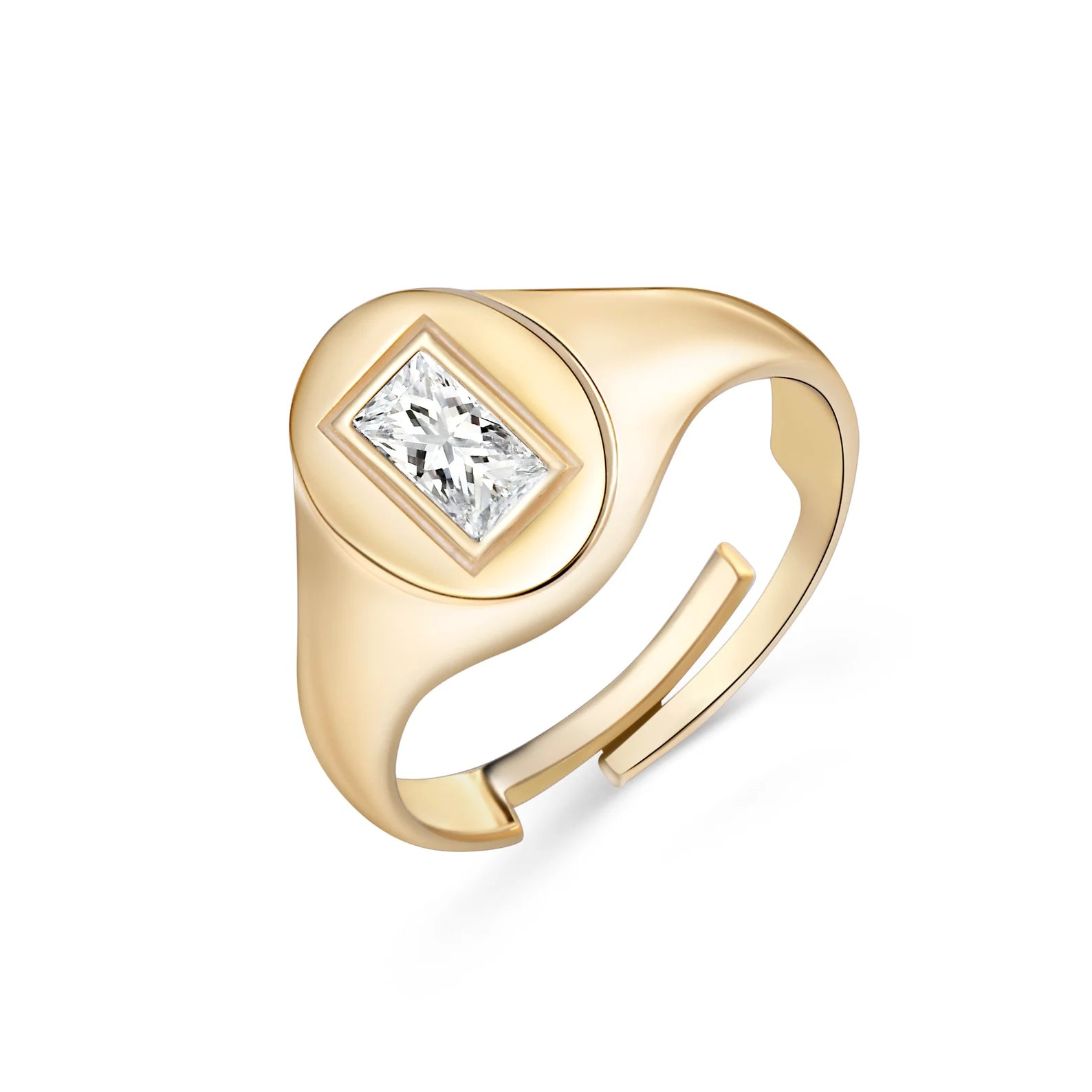 Baguette Signet Ring
