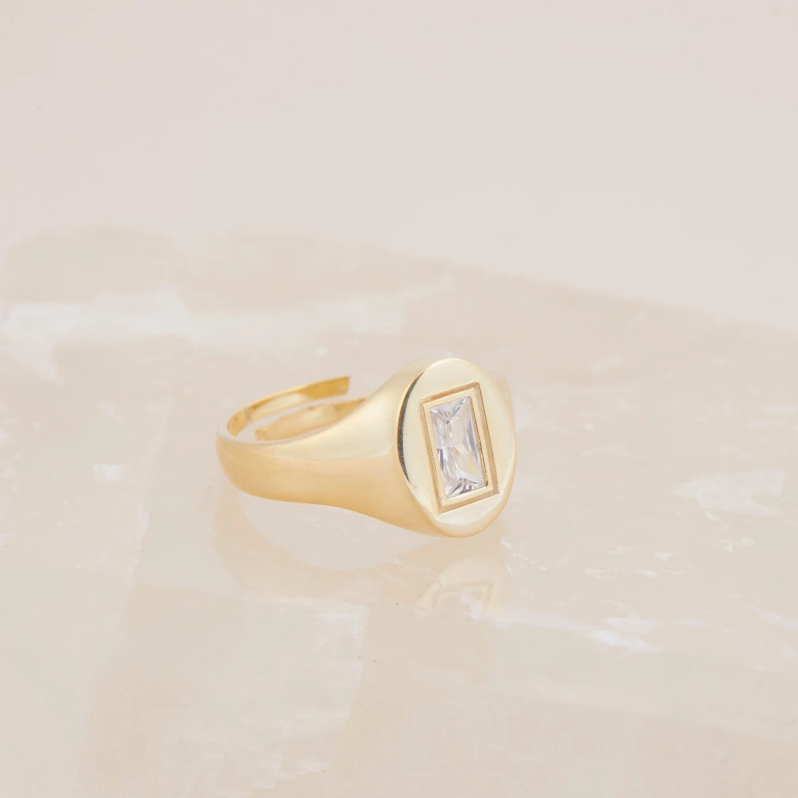 Baguette Signet Ring