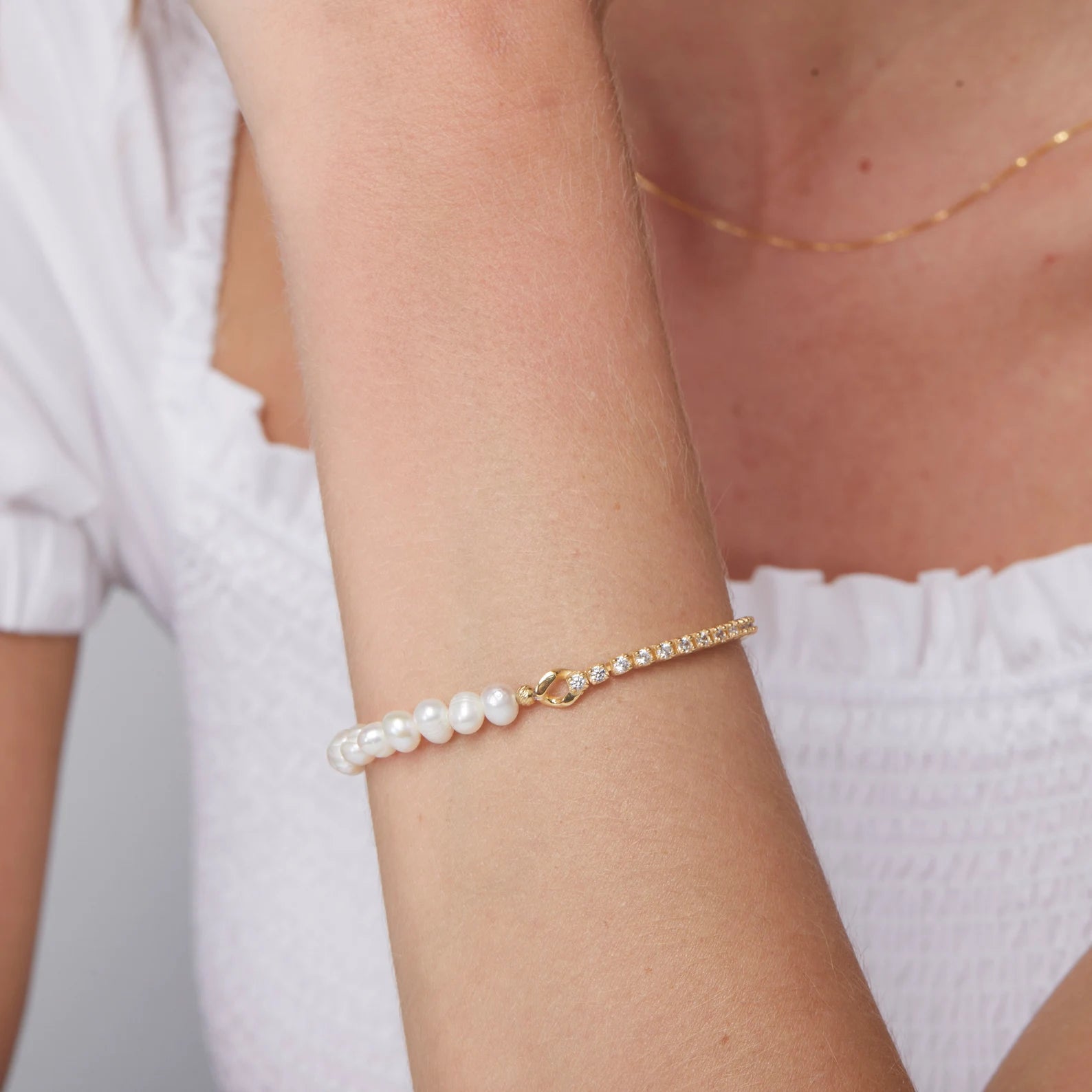 Pearl Tennis Bracelet