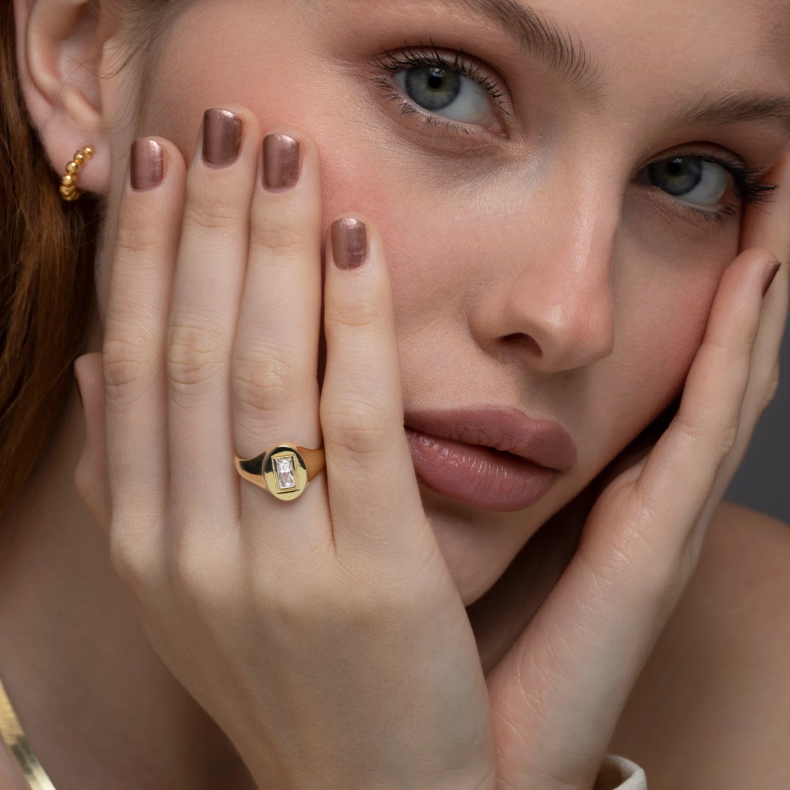 Baguette Signet Ring