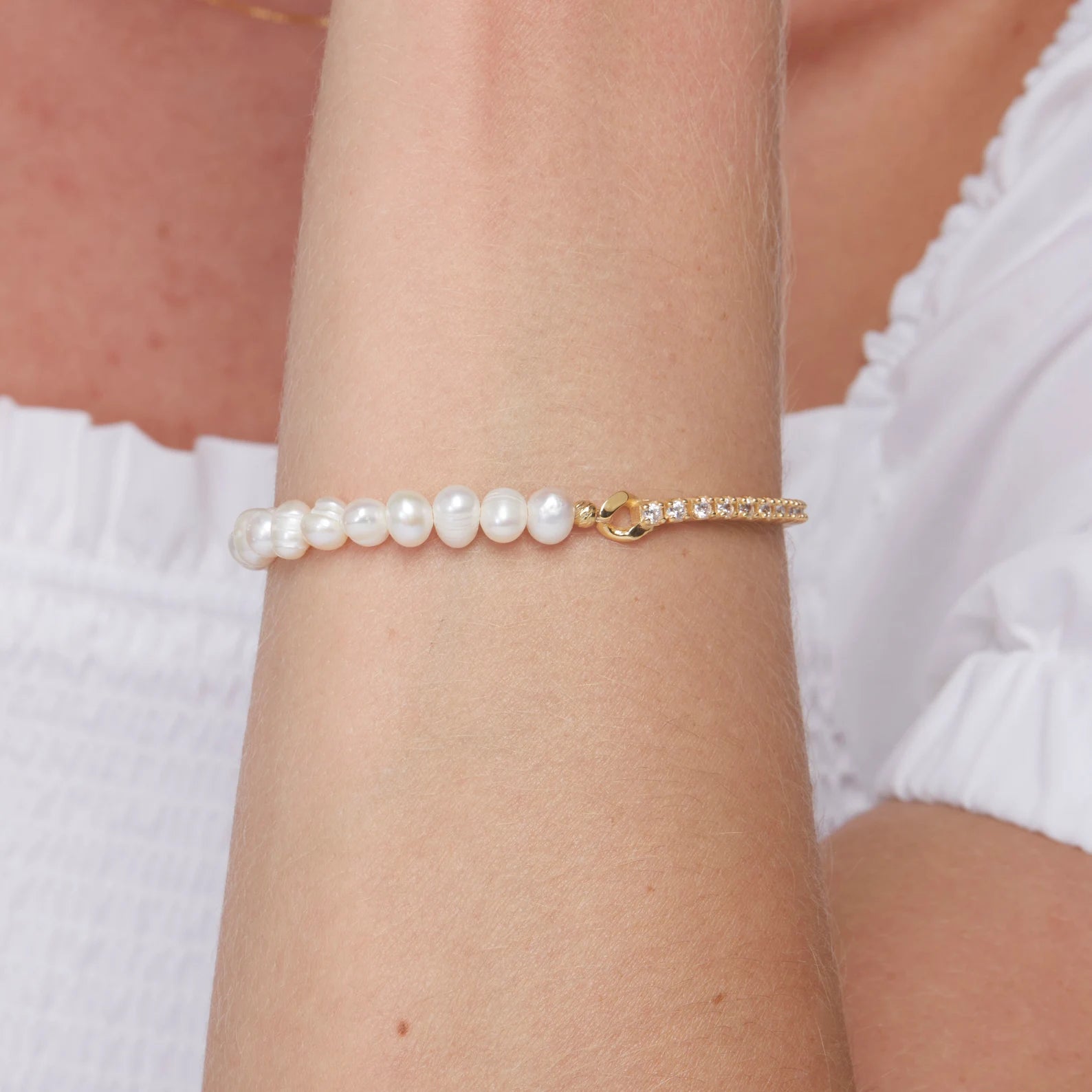 Pearl Tennis Bracelet